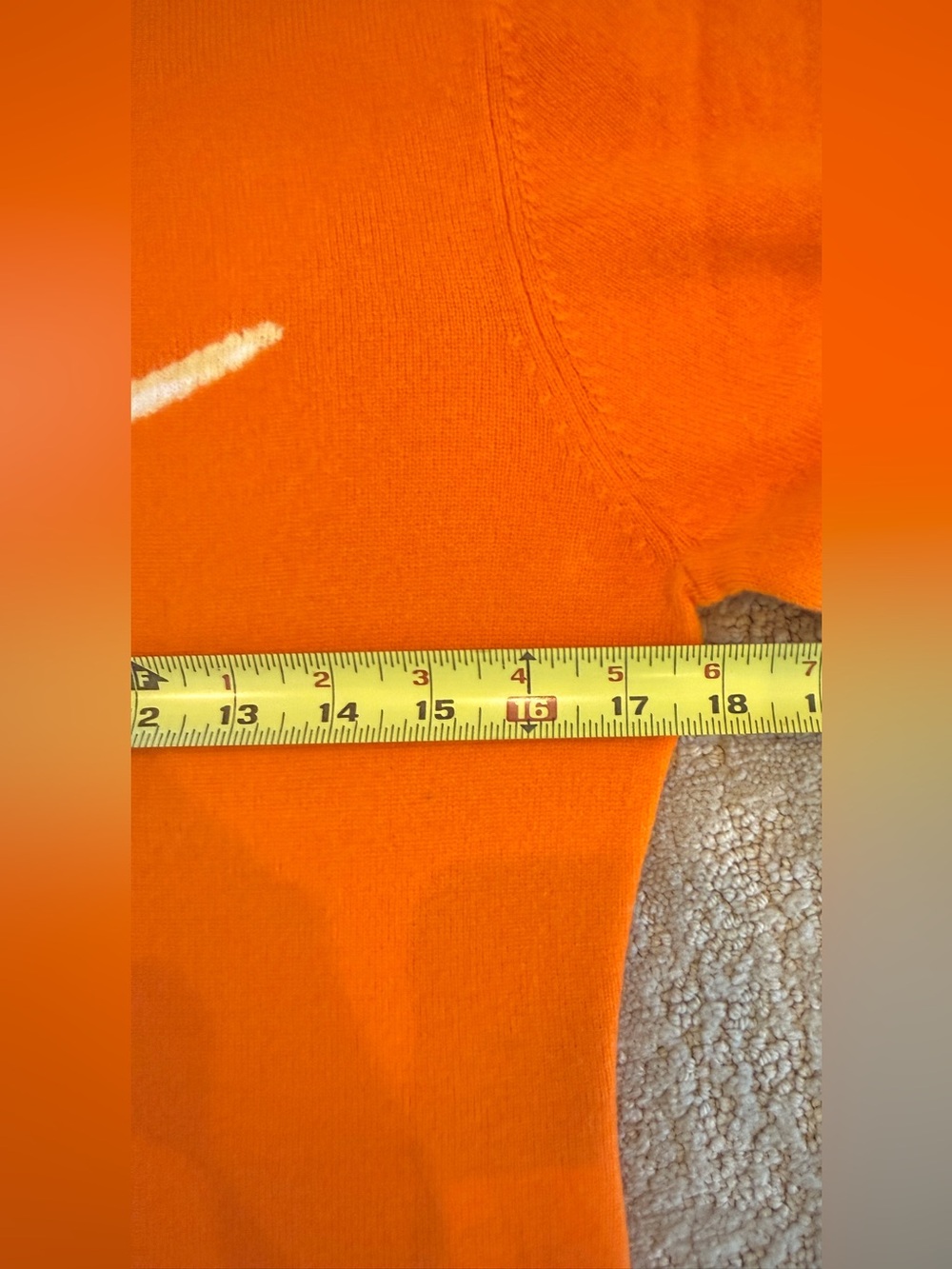 Ollie Five Five 100% Cashmere Orange Labrador Dog Sweater Women’s M NWT - Picture 7 of 9